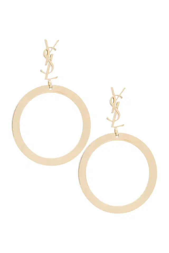 Saint Laurent YSL Hoop Earrings