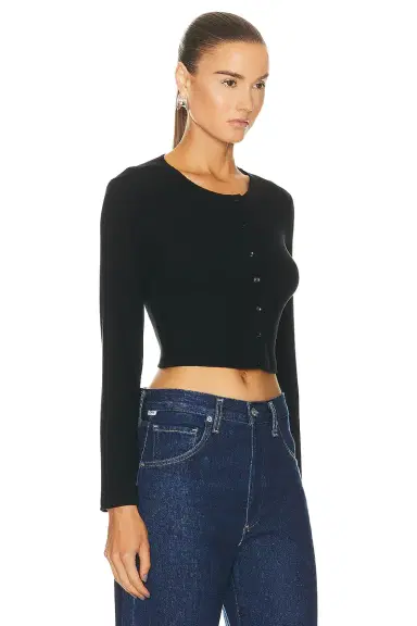 LESET Lauren Crop Cardigan | Thumbnail 2 LESET Lauren Crop Cardigan | Thumbnail 2
