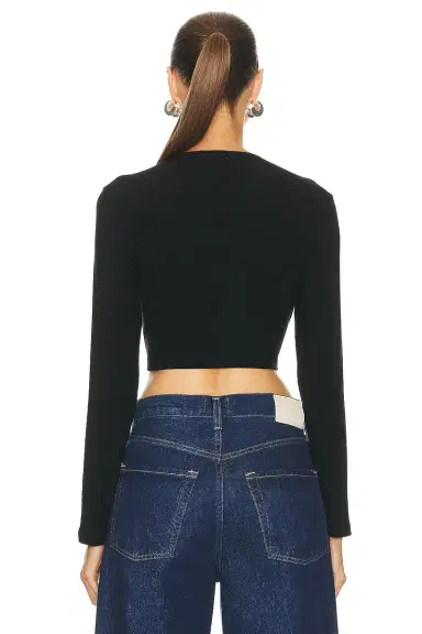 LESET Lauren Crop Cardigan | Thumbnail 3 LESET Lauren Crop Cardigan | Thumbnail 3