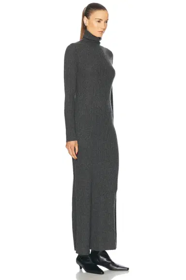 Guest In Residence Wide Rib Cashmere Turtleneck Dress | Thumbnail 2