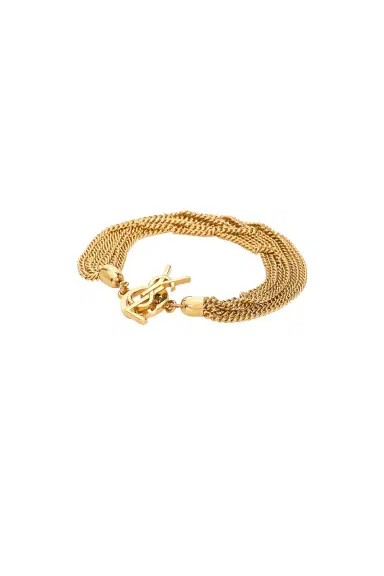 Saint Laurent YSL Multi Chain T Bar Bracelet | Thumbnail 1 Saint Laurent YSL Multi Chain T Bar Bracelet | Thumbnail 1
