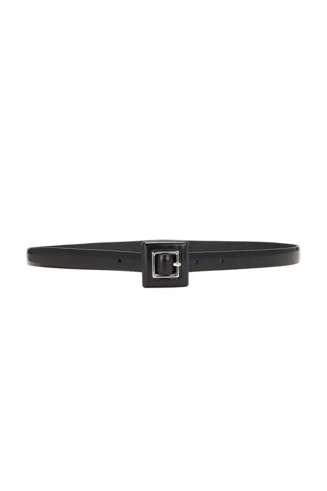Skinny Brushed Leather Belt