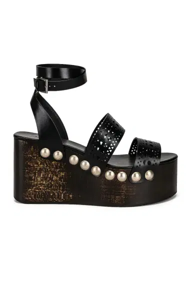 Alaïa Vienne Wooden Ankle Strap Wedges | Thumbnail 1 Alaïa Vienne Wooden Ankle Strap Wedges | Thumbnail 1