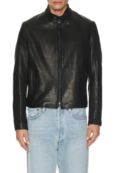 Schott Vegetable Tanned Lambskin Cafe Racer Jacket | Thumbnail 1
