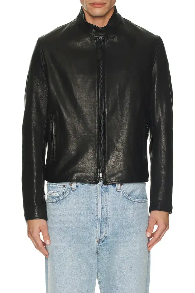 Vegetable Tanned Lambskin Cafe Racer Jacket