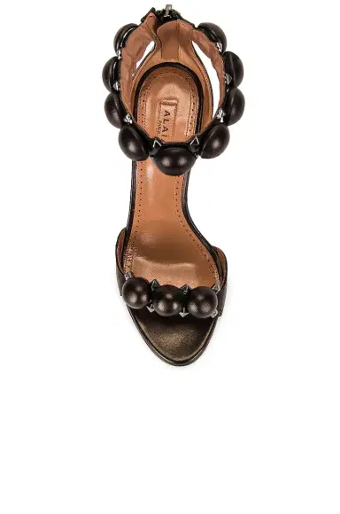 Alaïa Leather Bombe Sandals | Thumbnail 4 Alaïa Leather Bombe Sandals | Thumbnail 4