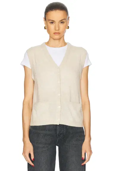 Eterne Elton Cashmere Cardigan Vest | Thumbnail 2