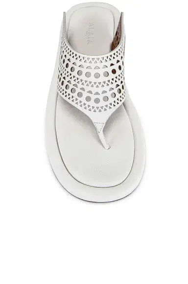 Alaïa Vienne Thong Platform Sandals | Thumbnail 4 Alaïa Vienne Thong Platform Sandals | Thumbnail 4