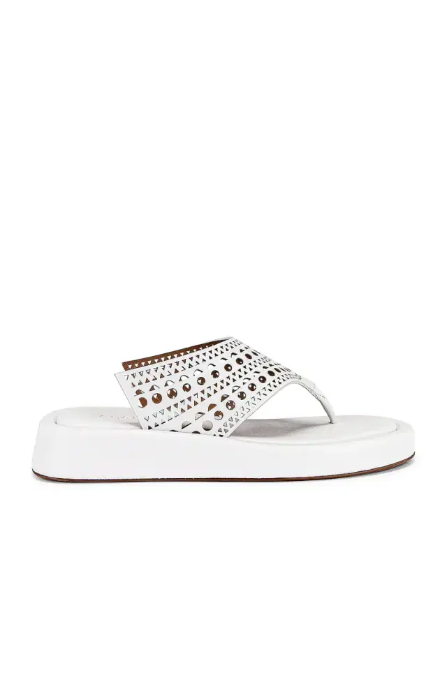 ALAÏA Vienne Thong Platform Sandals