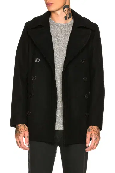SCHOTT Slim Fit Peacoat | Thumbnail 3