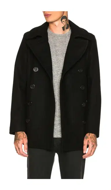 SCHOTT Slim Fit Peacoat | Thumbnail 1