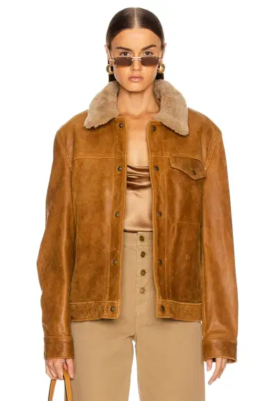 SCHOTT Waxy Vintage Buffalo Trucker | Thumbnail 1 SCHOTT Waxy Vintage Buffalo Trucker | Thumbnail 1