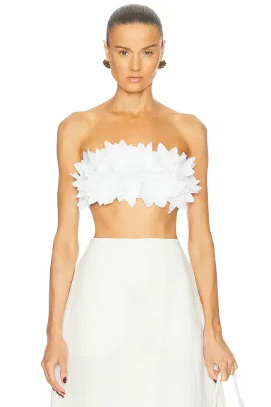 SIMKHAI Abril Floral Bustier Top | Thumbnail 1