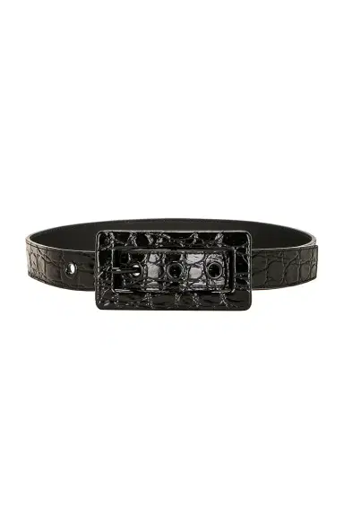 Saint Laurent Embossed Leather Belt | Thumbnail 1 Saint Laurent Embossed Leather Belt | Thumbnail 1