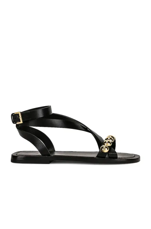 ALAÏA Flat Ankle Strap Sandals