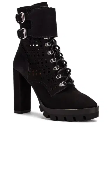 Alaïa Perforated Military Boots | Thumbnail 2 Alaïa Perforated Military Boots | Thumbnail 2