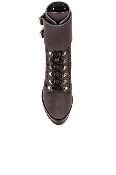 Alaïa Perforated Military Boots | Thumbnail 4 Alaïa Perforated Military Boots | Thumbnail 4