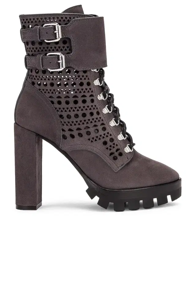 ALAÏA Perforated Military Boots