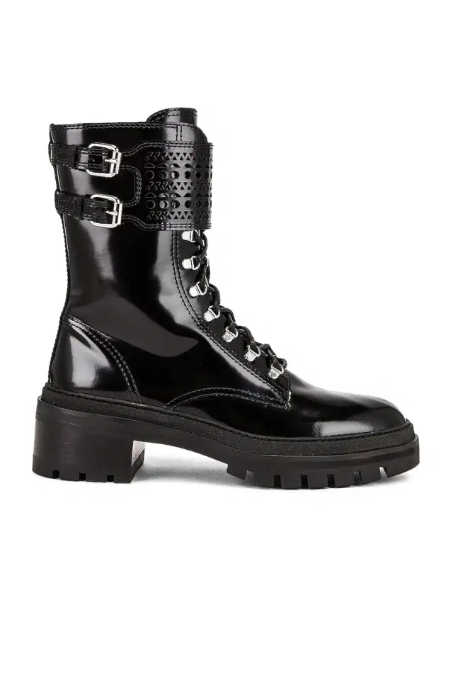 ALAÏA Buckle Military Boots