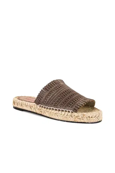 Alaïa Leather Laser Cut Flat Espadrilles | Thumbnail 2 Alaïa Leather Laser Cut Flat Espadrilles | Thumbnail 2