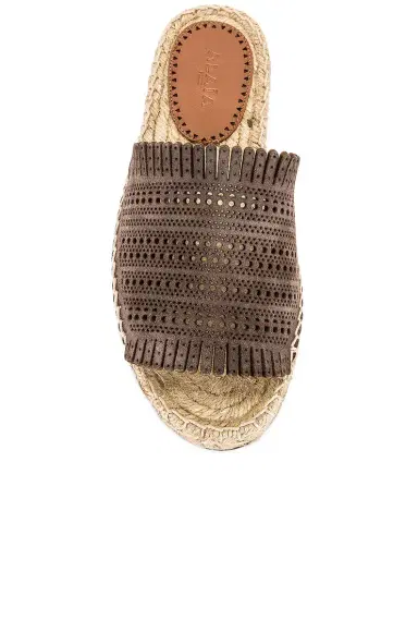 Alaïa Leather Laser Cut Flat Espadrilles | Thumbnail 4 Alaïa Leather Laser Cut Flat Espadrilles | Thumbnail 4