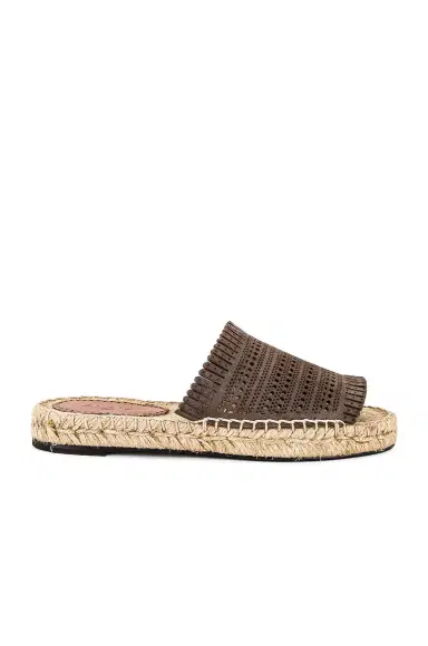 Alaïa Leather Laser Cut Flat Espadrilles | Thumbnail 1 Alaïa Leather Laser Cut Flat Espadrilles | Thumbnail 1
