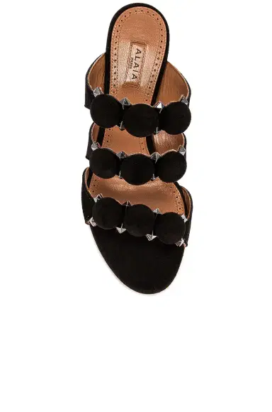 Alaïa Pom Pom Studded Mules | Thumbnail 4