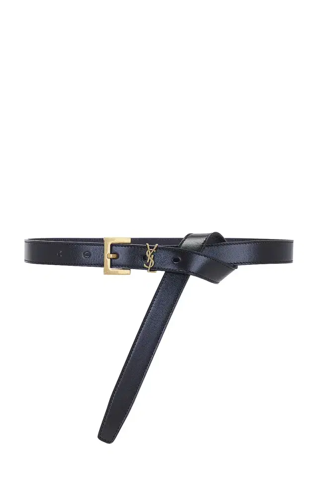 Saint Laurent Skinny Cassandre Long Belt