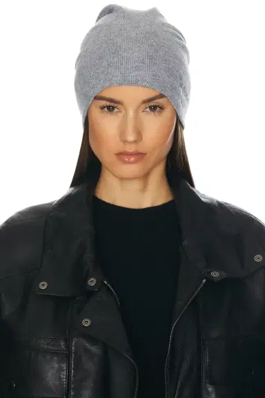 Saint Laurent Logo Beanie | Thumbnail 2 Saint Laurent Logo Beanie | Thumbnail 2
