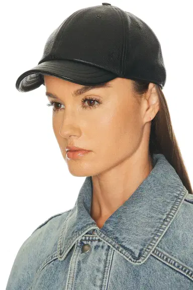 Saint Laurent Leather Cap With Small Visor | Thumbnail 2 Saint Laurent Leather Cap With Small Visor | Thumbnail 2