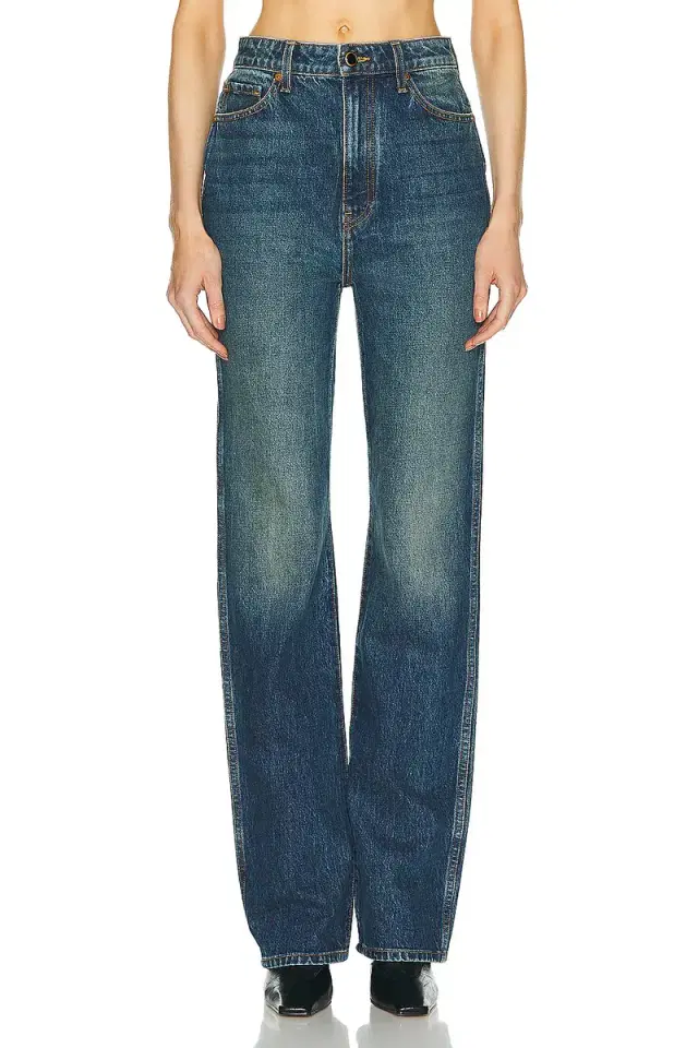 KHAITE Danielle Straight Leg Jeans