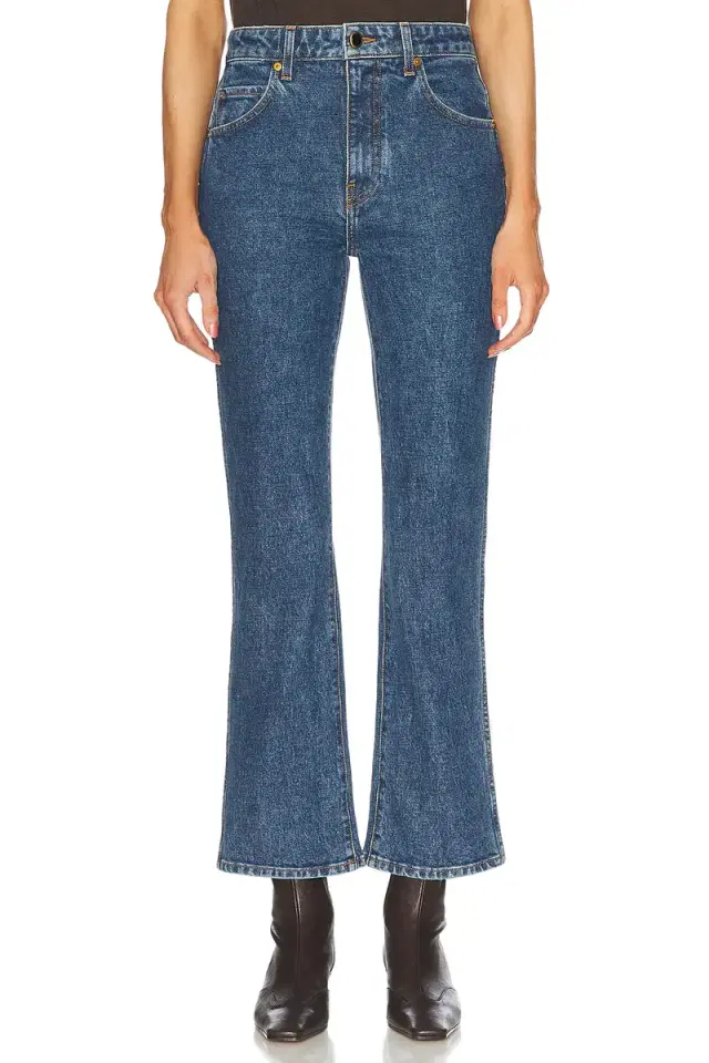 KHAITE Vivian Slim Straight Leg Jeans