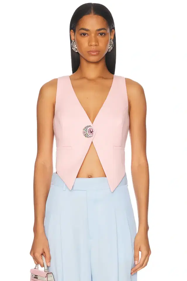 AREA Crystal Gemstone Cluster Gilet