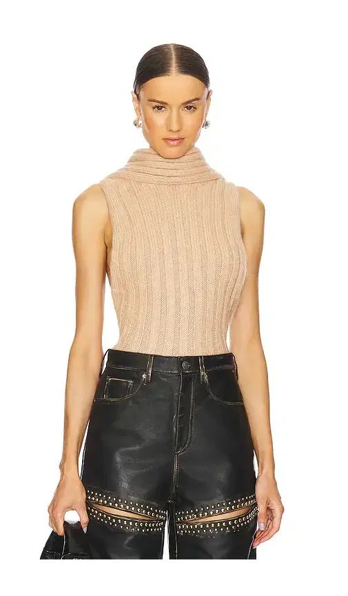 AREA Sleeveless Twisted Top