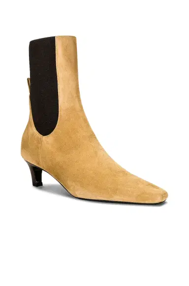 TOTEME The Mid Heel Suede Boot | Thumbnail 2