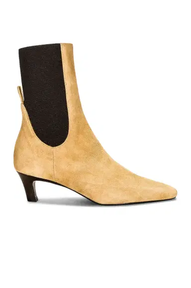 TOTEME The Mid Heel Suede Boot | Thumbnail 1