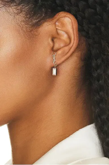 Saint Laurent YSL Single Earring | Thumbnail 2 Saint Laurent YSL Single Earring | Thumbnail 2