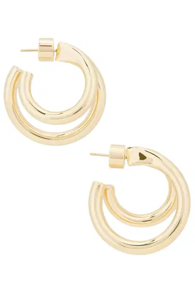 Jennifer Fisher Double Lilly Mini Hoop Earrings | Thumbnail 3