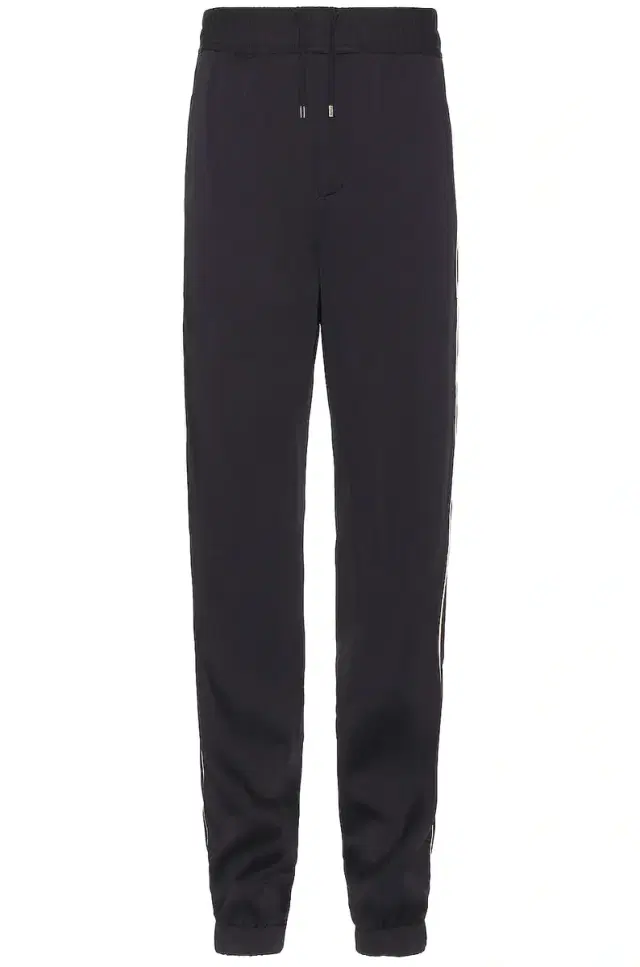 Saint Laurent Satin Detail Piping Sweatpants