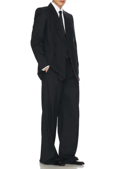 Saint Laurent Pantalon Taille Haute 2 Plis Fit Allure | Thumbnail 5 Saint Laurent Pantalon Taille Haute 2 Plis Fit Allure | Thumbnail 5