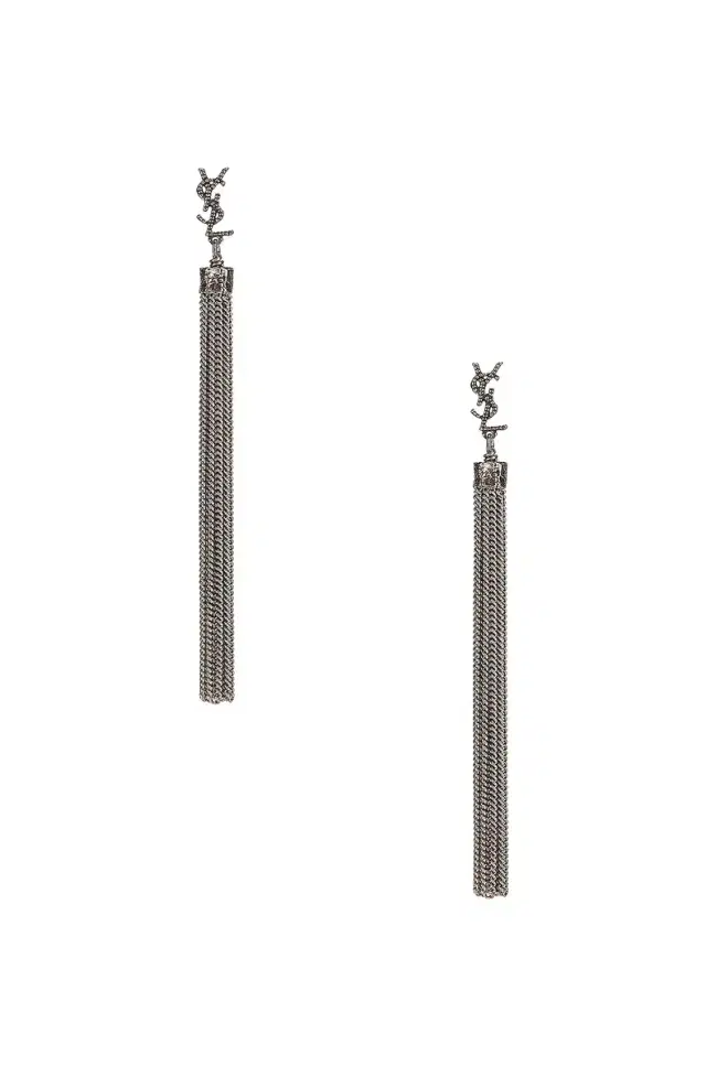 Saint Laurent Loulou Chain Earrings