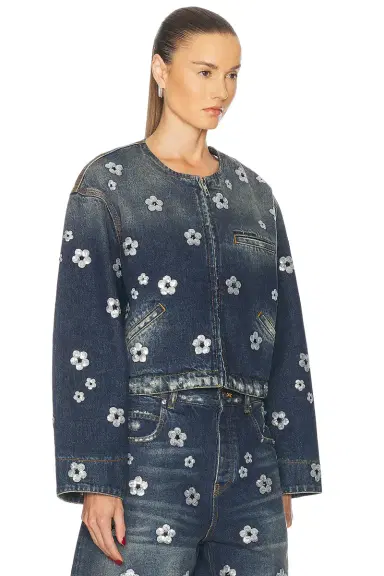 Marc Jacobs Sequin Daisy Cropped Jacket | Thumbnail 2