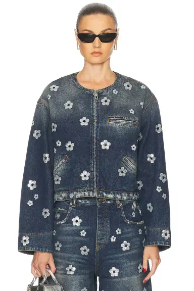 Marc Jacobs Sequin Daisy Cropped Jacket | Thumbnail 1