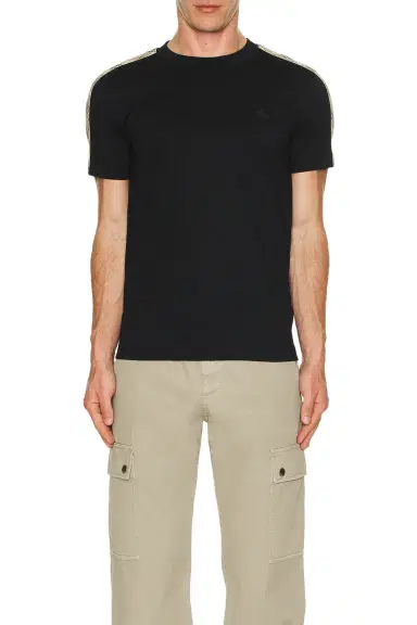 Burberry Check Tape T-Shirt | Thumbnail 4 Burberry Check Tape T-Shirt | Thumbnail 4