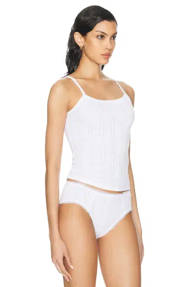 Cou Cou Intimates The Regular Picot Tank Top | Thumbnail 2
