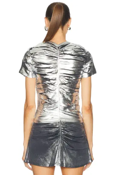 Diesel Short Sleeve Gathered Top | Thumbnail 3