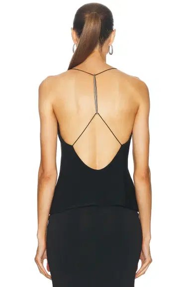 Grace Ling Biomorphic Spine Open Back Top | Thumbnail 4