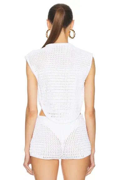 Alaïa Crew Neck Top | Thumbnail 3 Alaïa Crew Neck Top | Thumbnail 3