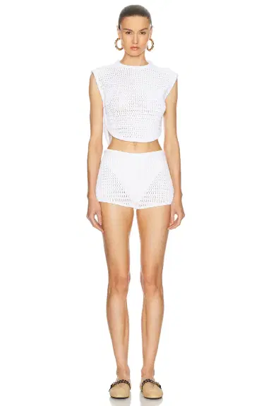 Alaïa Crew Neck Top | Thumbnail 4 Alaïa Crew Neck Top | Thumbnail 4
