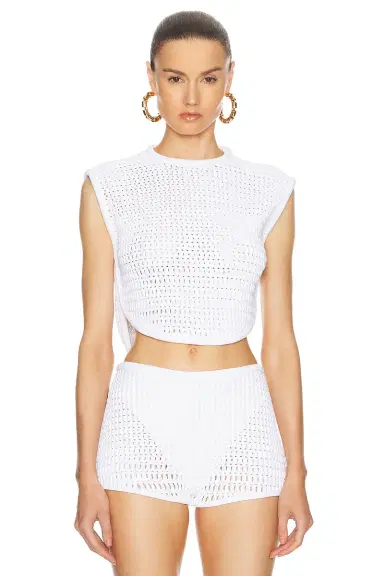 Alaïa Crew Neck Top | Thumbnail 1 Alaïa Crew Neck Top | Thumbnail 1